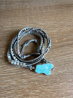 Turquoise Multi-Strand Wrap Bracelet